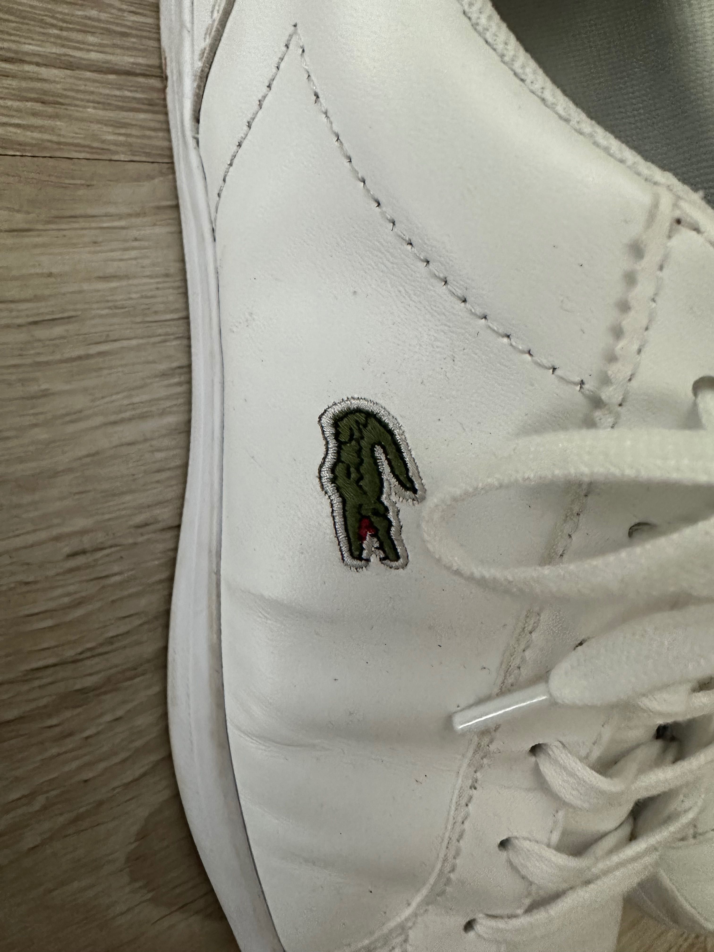 Дамски бели кожени обувки Lacoste