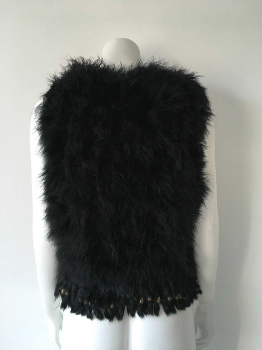 Елек от щраусови пера размер S/M