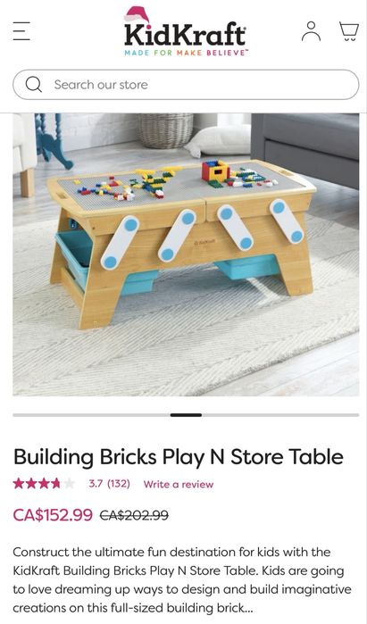 Masa de Construit Lego Duplo si Lego Kid Kraft