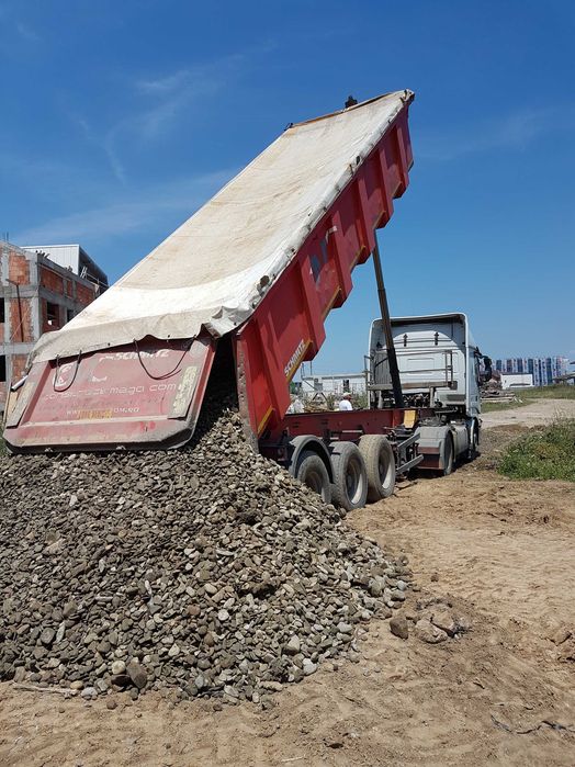 Transport Nisip, Pietris, Balastru, Piatra, Pamant Vegetal