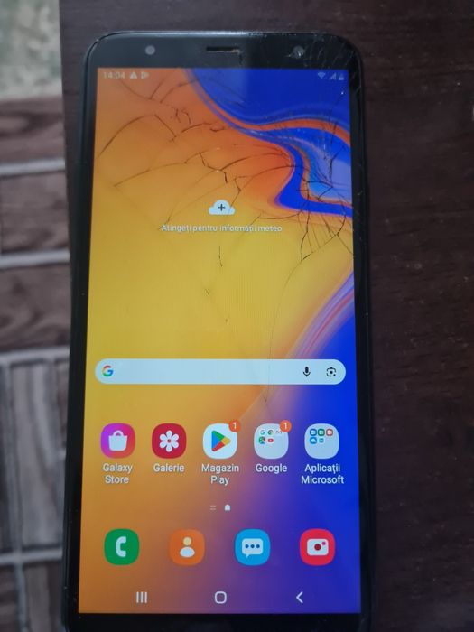 Samsung  j4 plus fisurat nu afectează cu nimic
