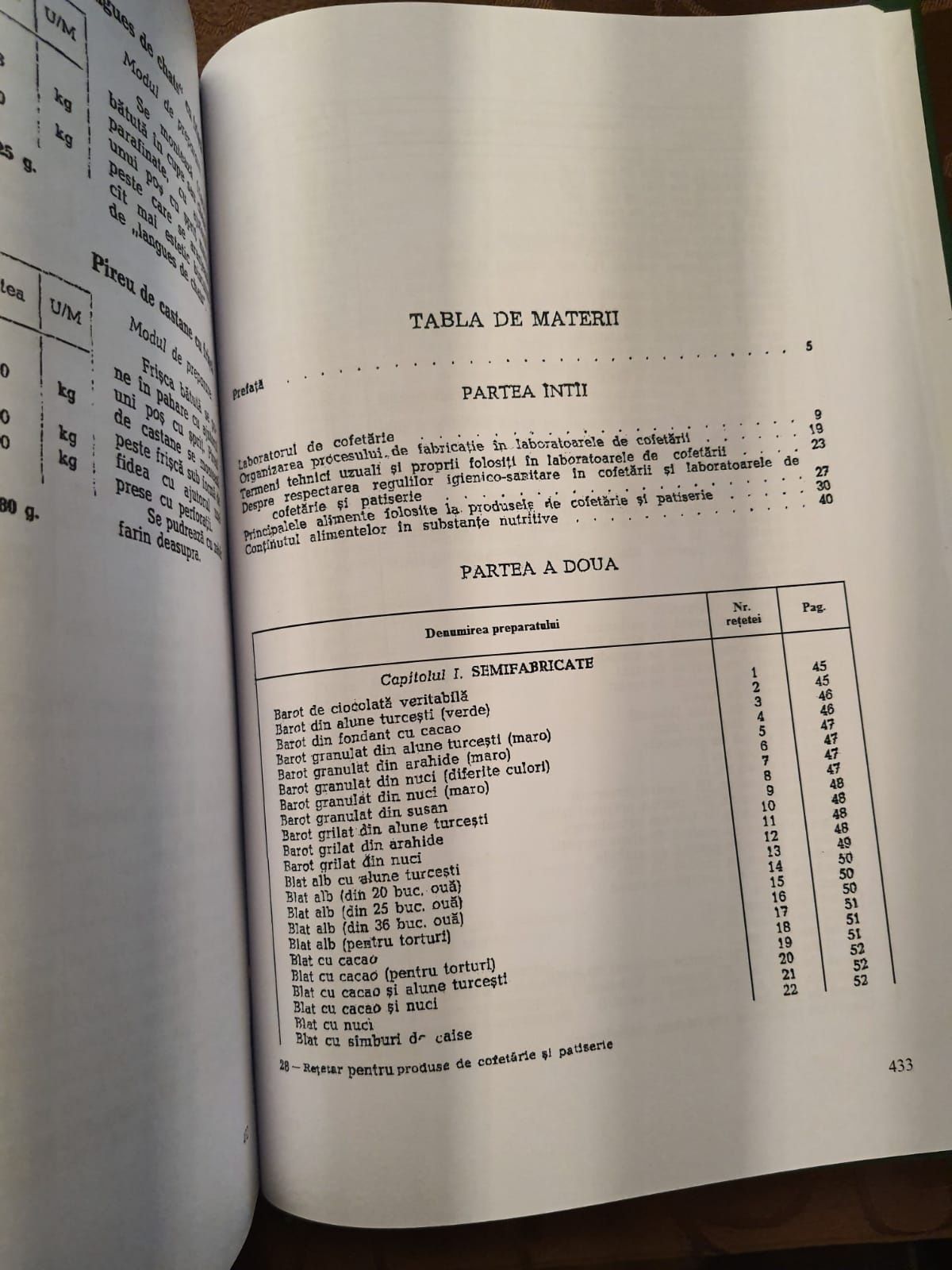 Rețetar pentru cofetărie si patiserie 1963