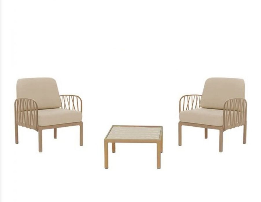 Градински Комплект два фотьойл и маса Чисто нов