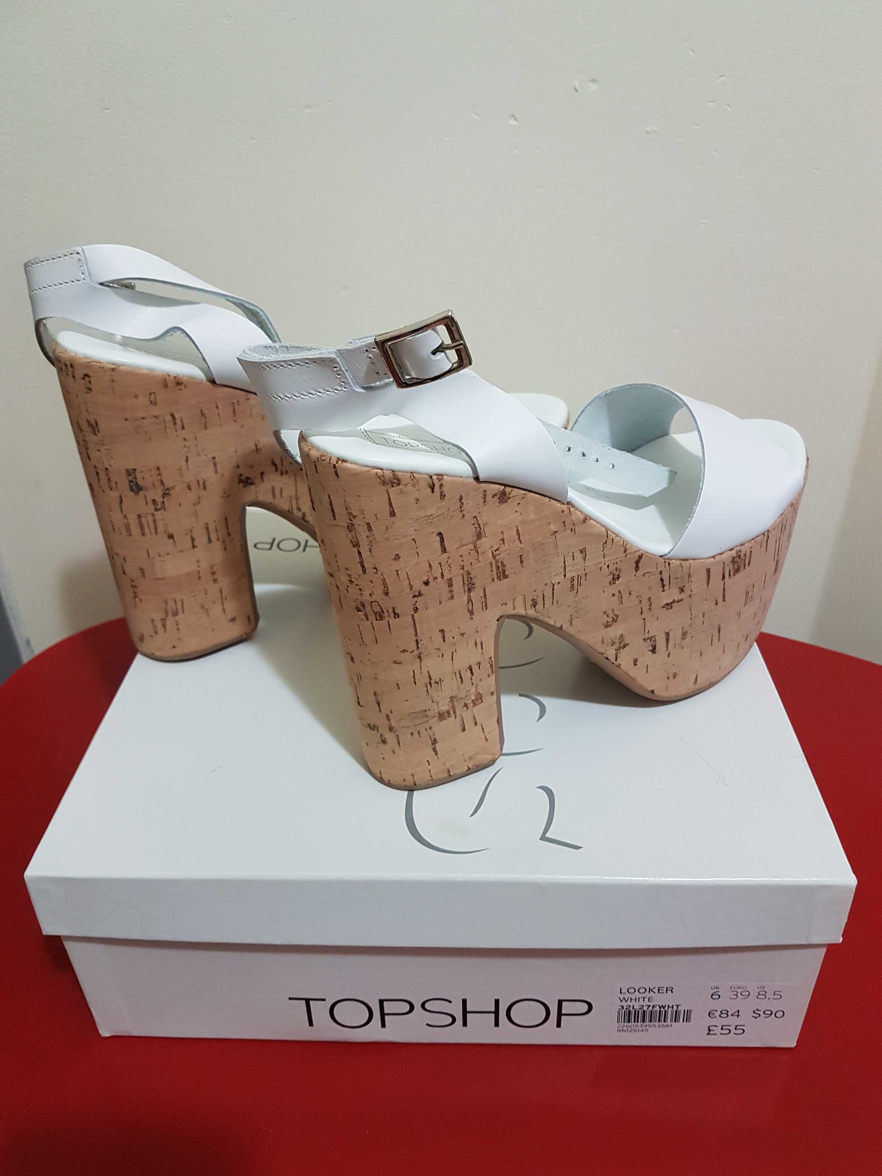 Намаляване!Дамски обувки .TOPSHOP .Looker white .Mede in Italy.