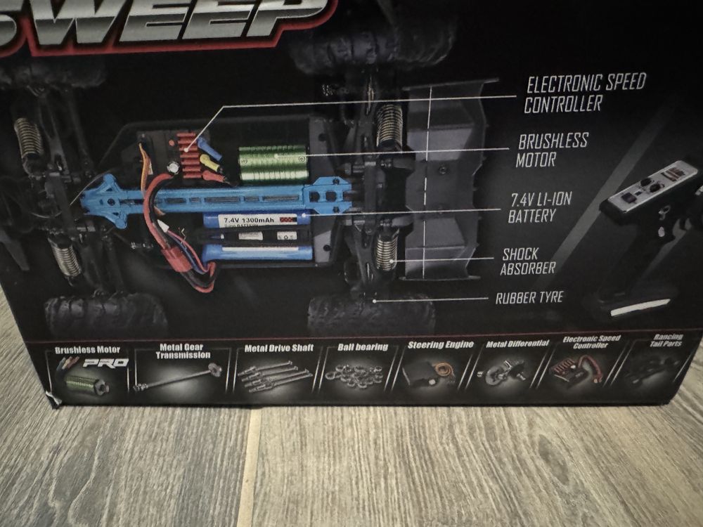 rc количка 70км+