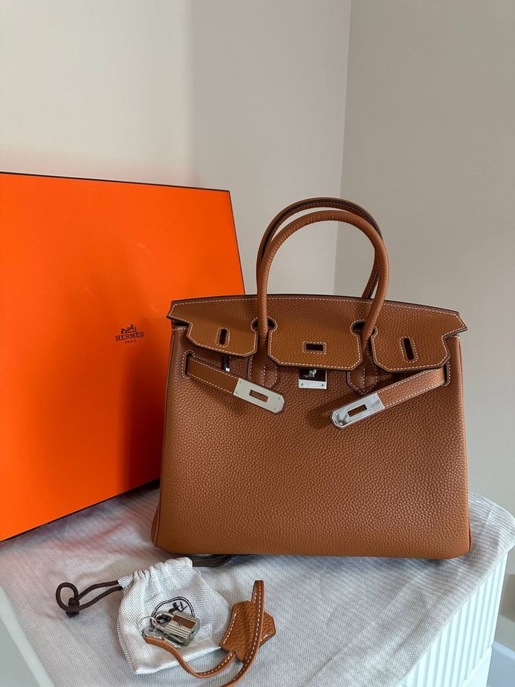 Hermes Birkin 30 из натуральной кожи