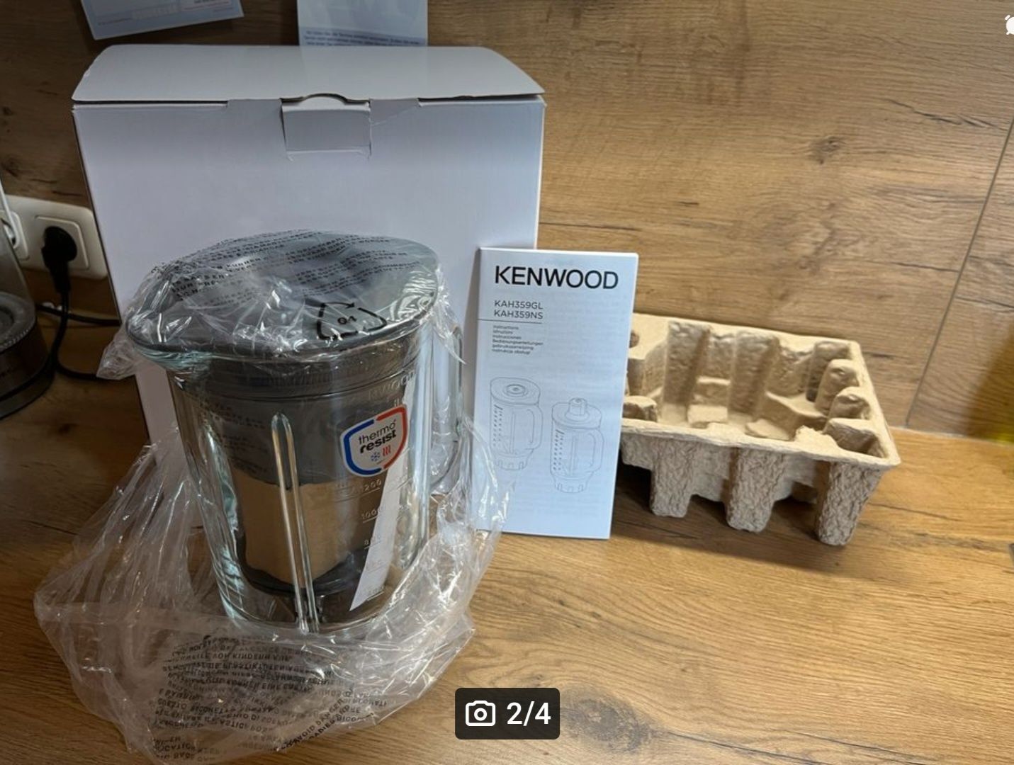 Blender pentru roboti bucatarie Kenwood, KAH359NS, recipient sticlă