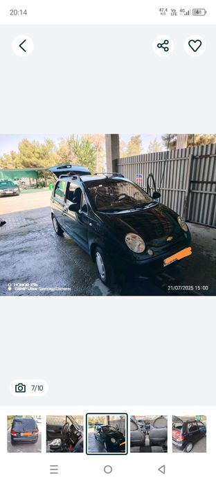 Matiz sotiladi rasxodi qlingan moshina