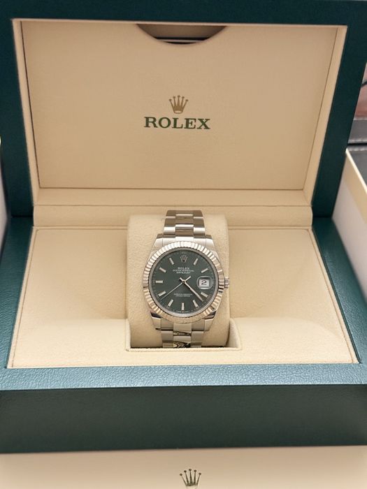 Rolex date just 41 Mint Green
