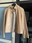 geaca piele HUGO BOSS crem marime XL