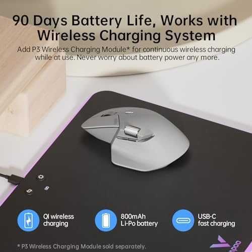 Нова Rapoo MT760 безжична мишка с програмируеми бутони и Qi зареждане