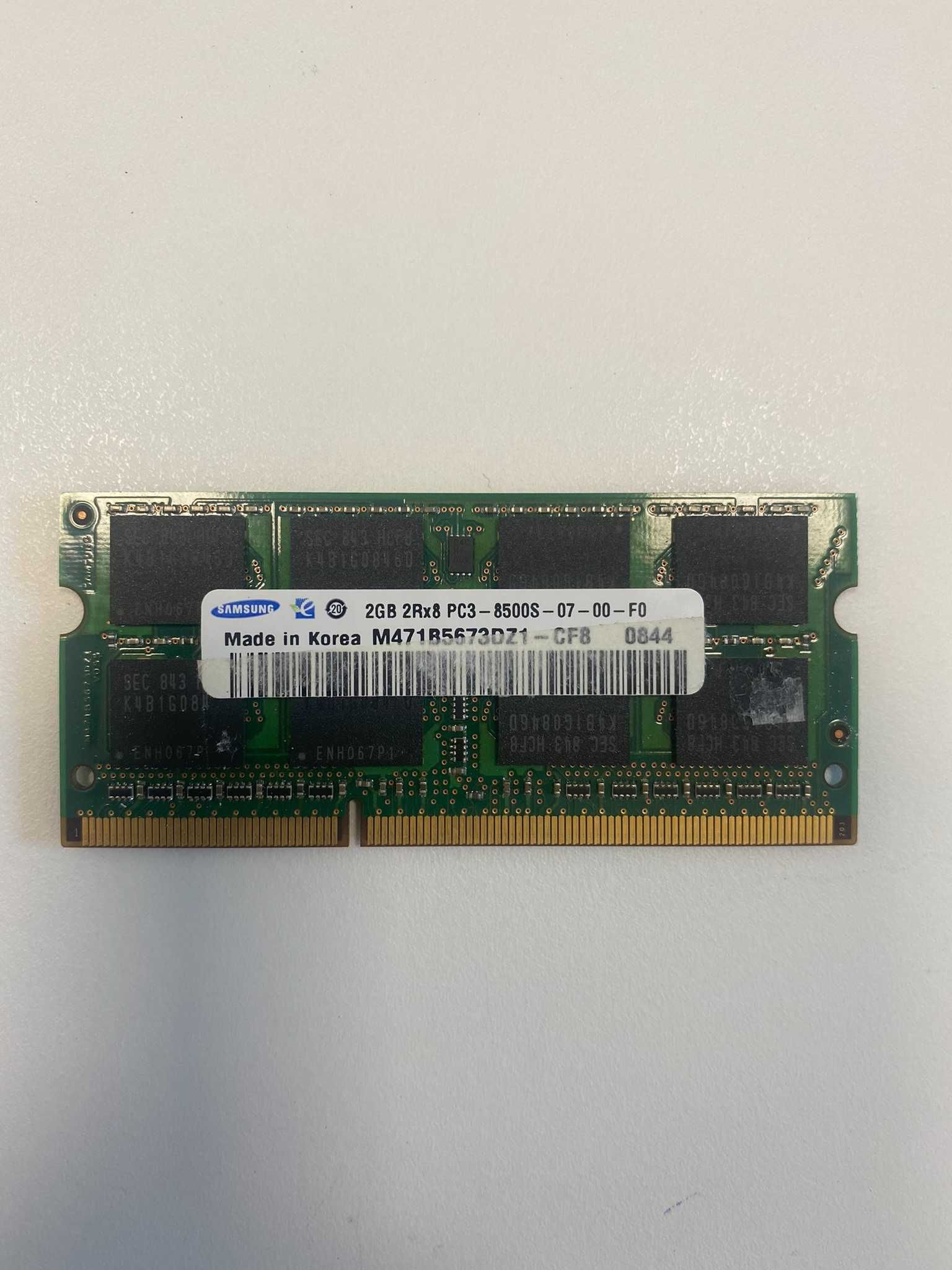 Memorie laptop Samsung 2GB DDR3 2Rx8 PC3-8500S