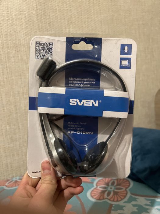 Наушники с микрофоном sven новая
