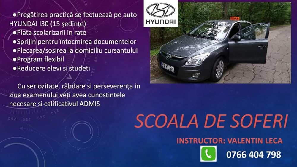Școala de șoferi / Instructor auto