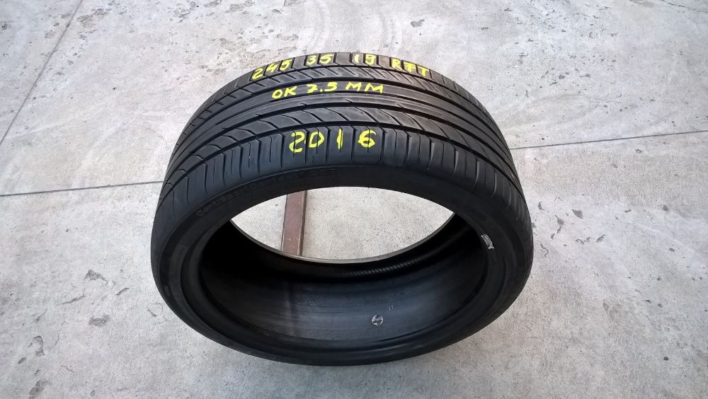 O anvelopa vara 245 35 19 continental sportcontact 5P run flat 7,5 mm