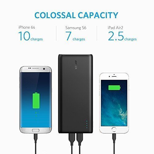 Anker PowerCore 26800mAh-външна USB батерия, с два входа за зареждане