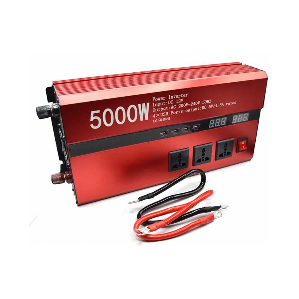 Invertor/Convertor Auto 12V la 220V 5000w TRANSPORT GRATUIT