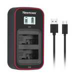 Newmowa Smart LCD Display Dual USB Incarcator pentru Canon