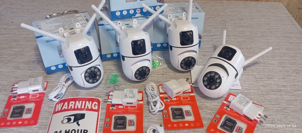 Нови wi-fi Камери с ДВОЕН ОБЕКТИВ 2 в 1