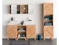 Dulap modular masca baie lavoar bambus nou
