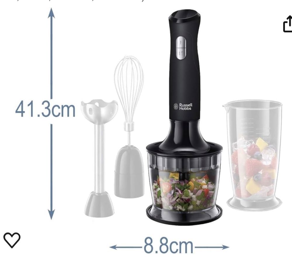 Blender de mână Russell Hobbs Matte Black 3-în-1