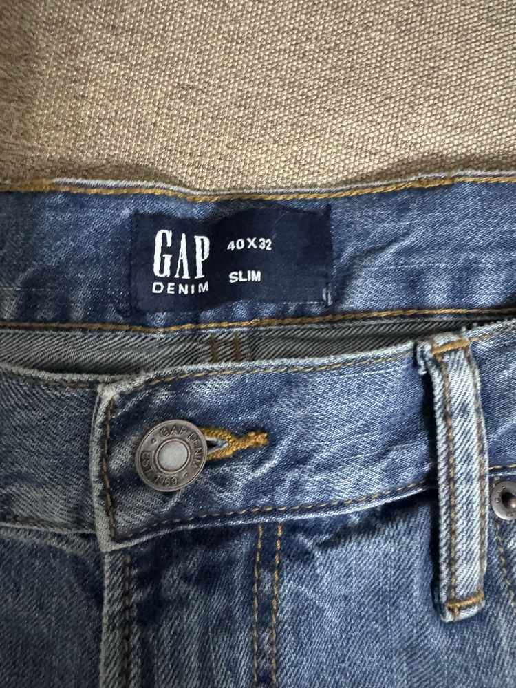 Мужские ( тонкие) летние джинсы GAP ( USA) 40/32 slim