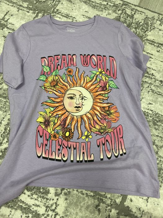 Tricou mov cu mainica scurta