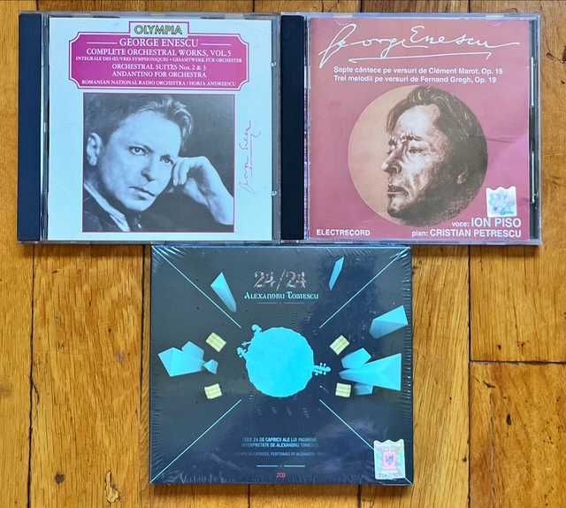 Set 3 CD muzica clasica RO: 2x George Enescu & Alexandru Tomescu