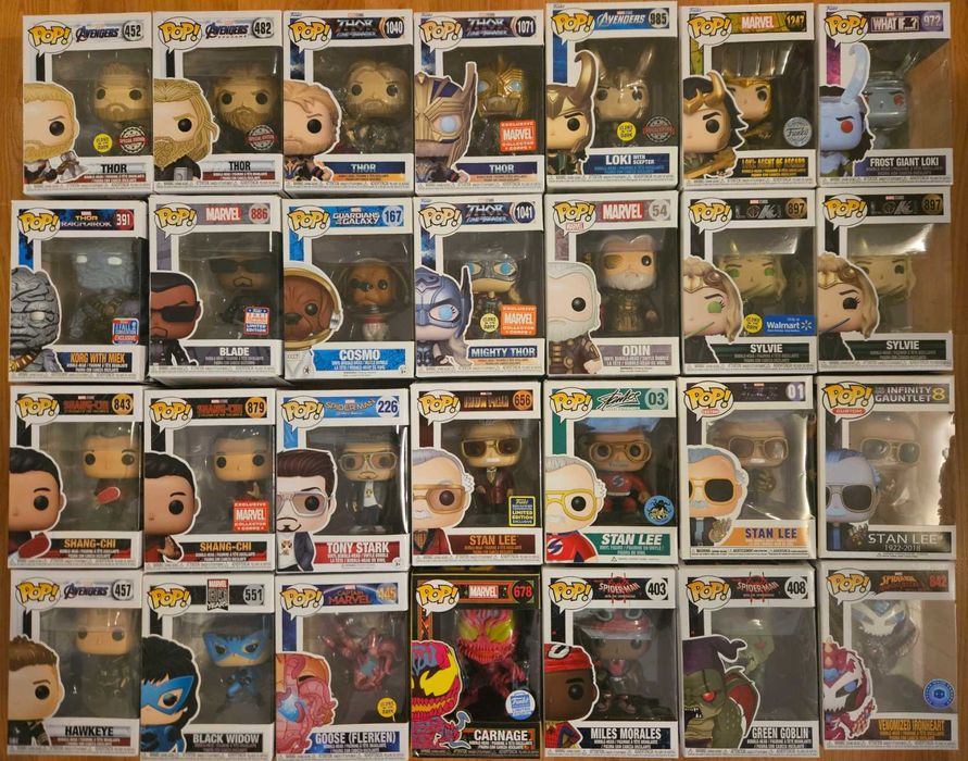 Marvel и DC Universe Funko pop