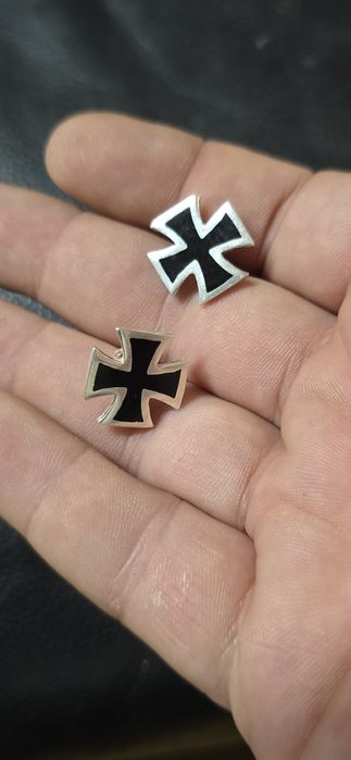 Cercei argint cruce malteza