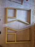 Мебелни крака метални златисти бюро, тоалетка  DIY