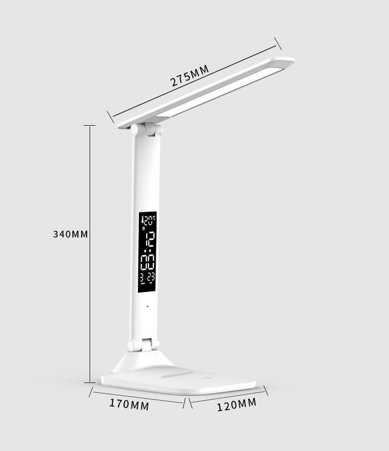 Настольная  лампа 4в1 - светильник, часы, термометр, ночник