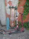 Trotineta și skateboard