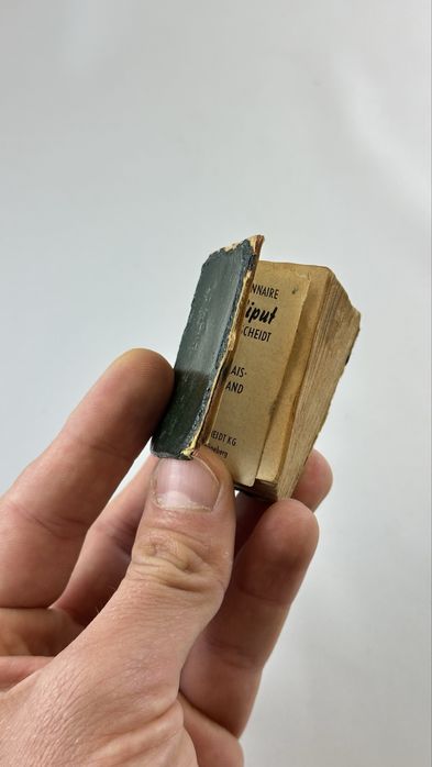 Dictionar liliputh miniatural francez german foarte vechi carte veche
