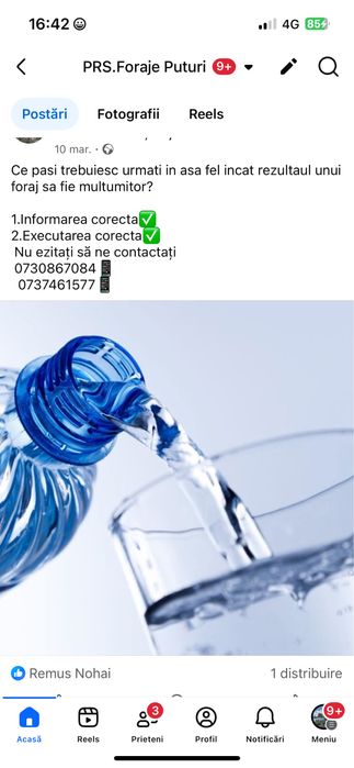 Foraje puturi/fantani mica si mare adancime