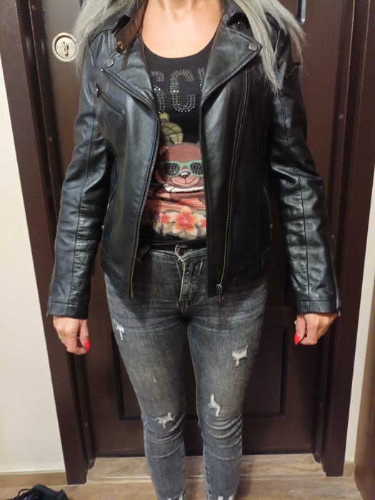 Дамско яке естествена кожа от Турция