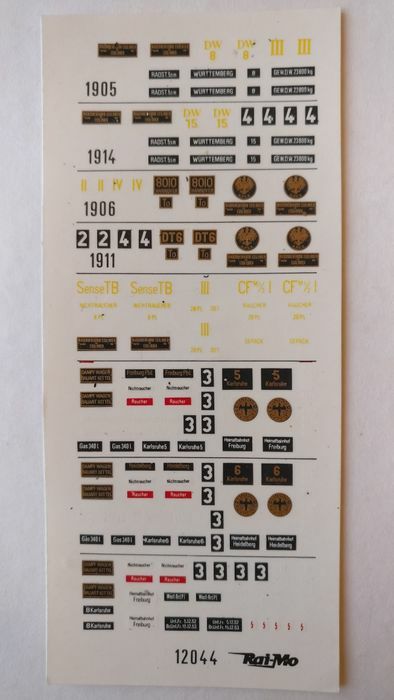 Coli decaluri diverse Plăcuțe destinație H0 1:87