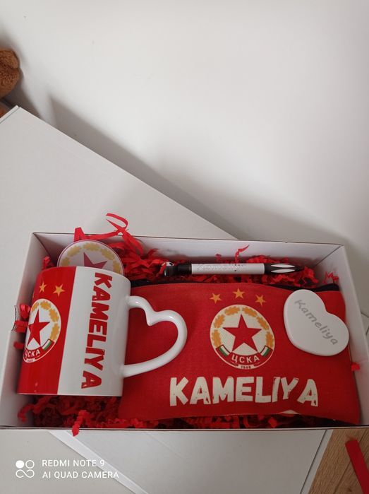 Цска чаша подарък в кутия