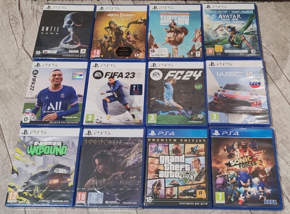 Продам диски на ps 4 ps 5
