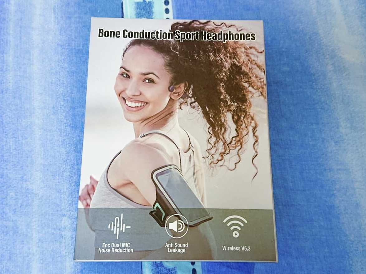 Casti sport Bone Conduction Wireless SANATO DG08 NavyBlue