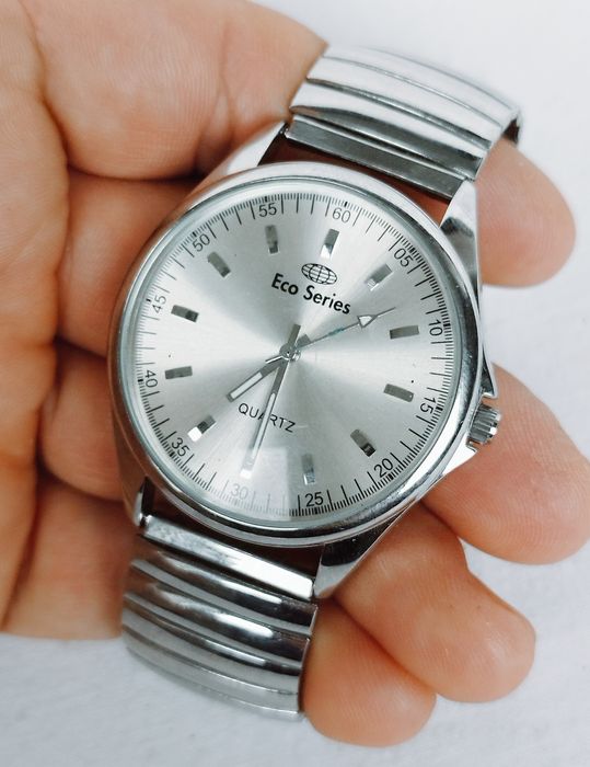 Ceas bărbătesc Eco Series cu quartz, carcasa si bratara din oțel inox