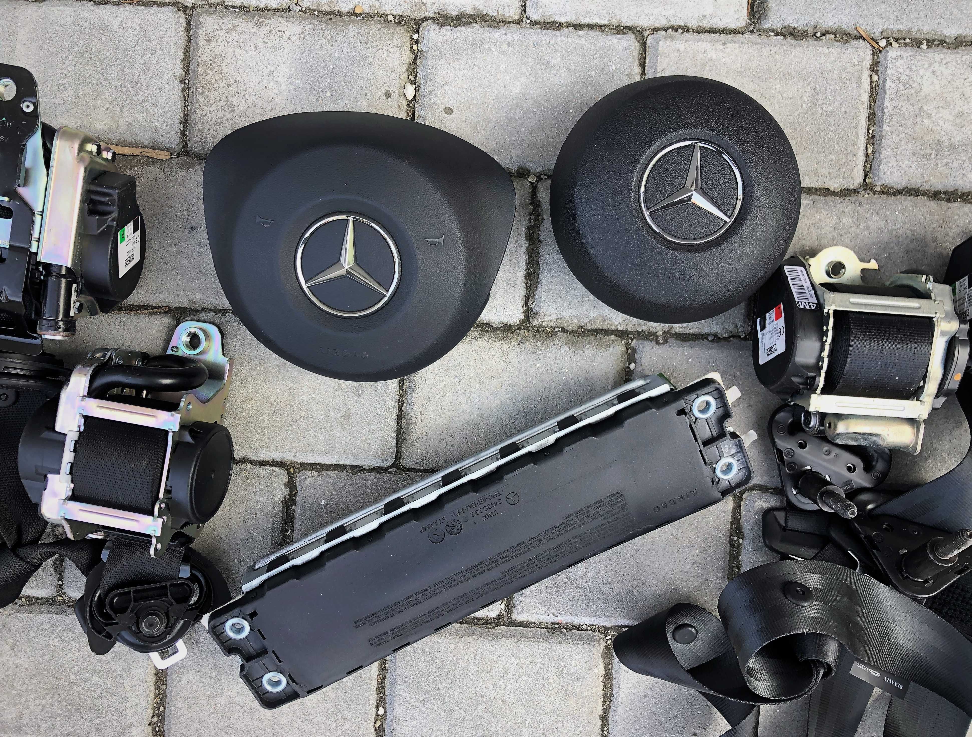 Mercedes Benz C w205 kit airbag volan pasager set centuri plansa bord