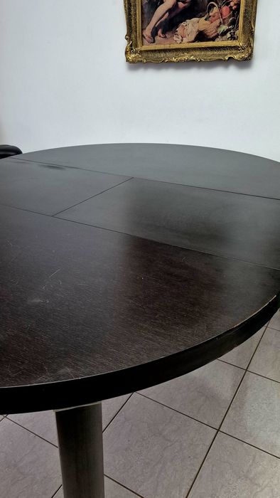 Masă rotundă extensibilă