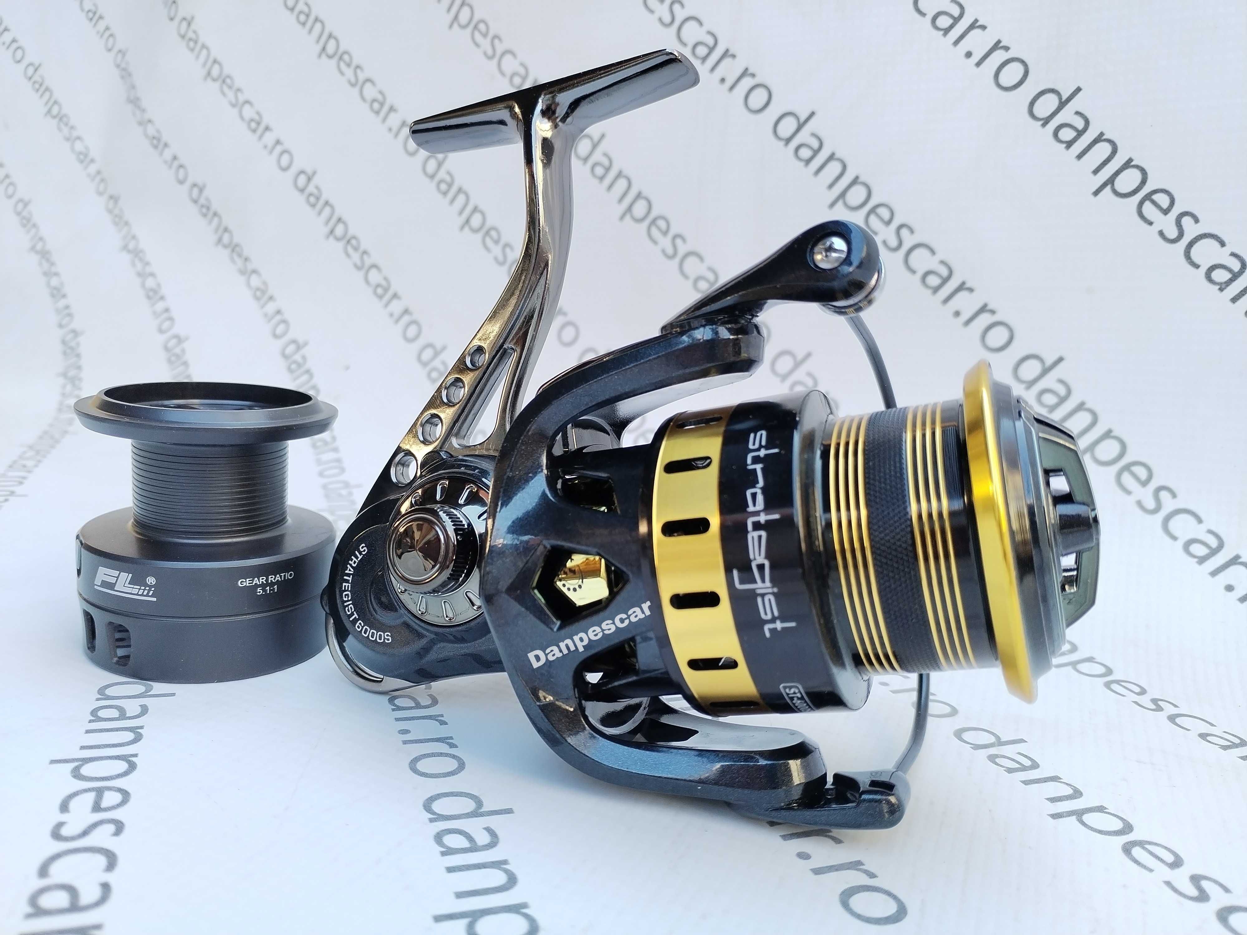 SET 2 Mulinete Feeder PRO FL Strategist RIVER ST 6000S Crap si Somn
