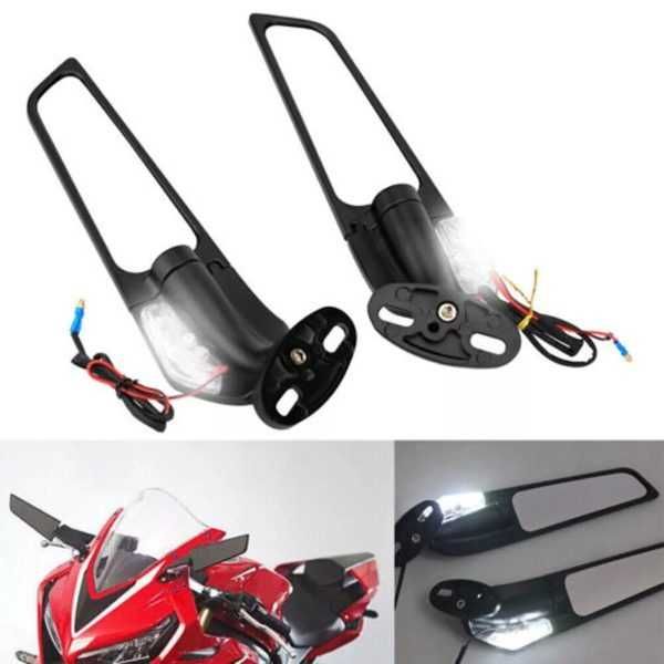 oglinzi moto led wing wind subtiri pliabile aerodinamice medii/mari