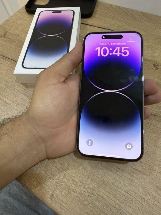 Iphone 14 pro max purple 256 90%