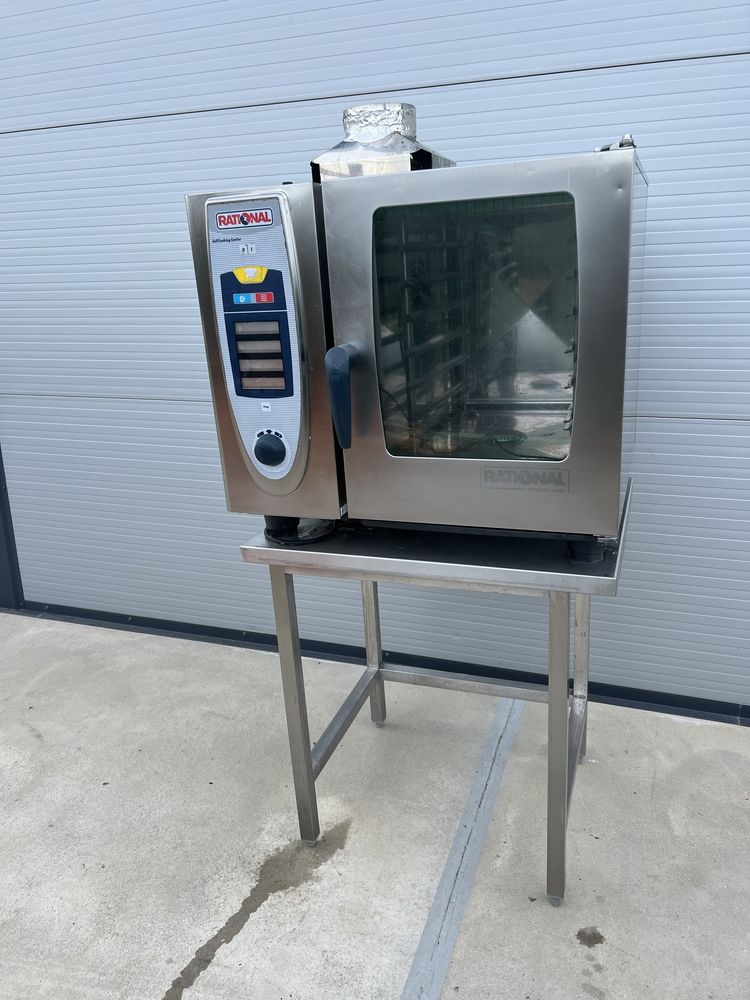 Oferta-Cuptor Rational SCC61G -gaz 6 tavi- autospalare - suport inclus