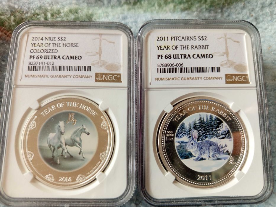 Цветни сребърни лунари