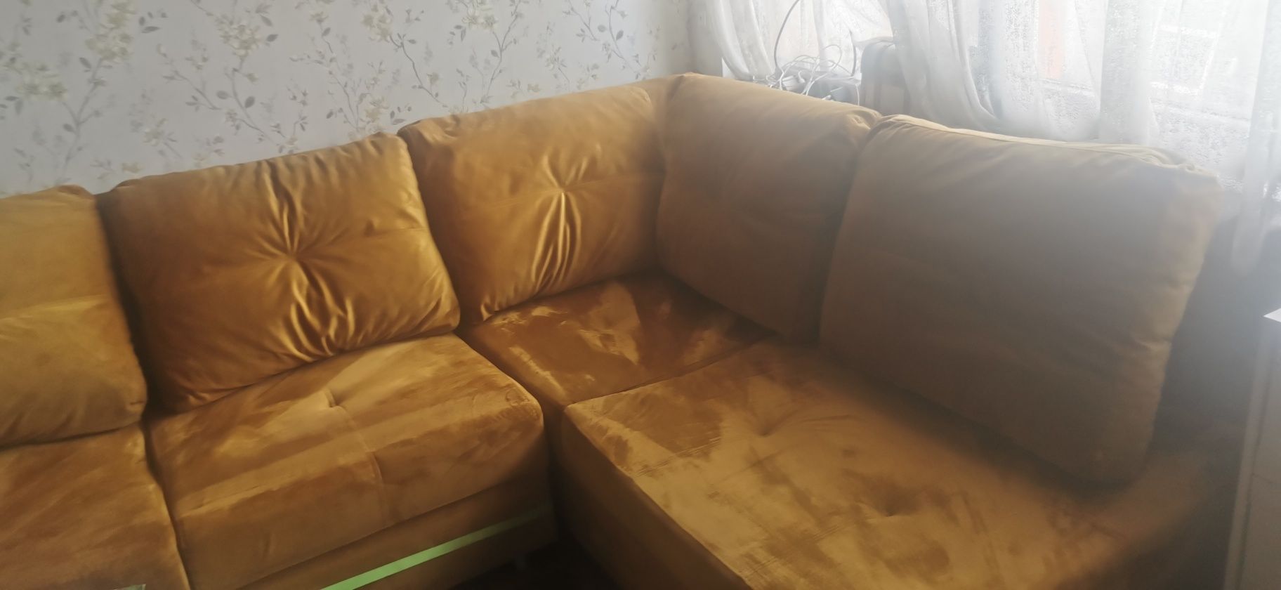 Холов Ъглов диван от две части