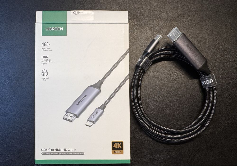 UGREEN USB-C to HDMI 4К HDR кабел 2м.